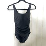 Athleta Aqualuxe Wide Strap Square One Piece Black SIZE XXS -861 Photo 1