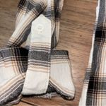 Dear John  Women’s Black and White Plaid Button Down Shirt Large Photo 8