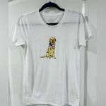 J.Crew Factory Patriotic Dog Graphic Tee White XS Cotton Collector’s Shirt NWT Photo 2