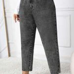 SO  High Rise Mom Jean Faded Black Paper Bag Waist 7/28 Photo 0