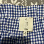 Joie ‎ Blue And White Gingham Paper-bag Wide Leg Pants Belted Size Medium Photo 6