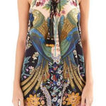 Farm Rio  Mini Floral Print Colorful Sleeveless Lace up Detail Dress Photo 0