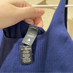 Balance Athletica  Linear Navy Blue Ribbed Tank Dress Size Medium Athletic Photo 4