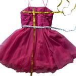 Formal Strapless Mini Dress Small Cocktail Dress Retro 50s Holiday Party Pink Photo 14