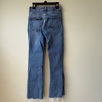 ZARA  Womens Jeans Size 2 Light Wash High Rise Raw Hem Denim Casual‎ Photo 1