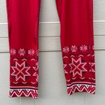 NWT Krimson Klover Snowbank Snowflake Legging Crimson Red Size LARGE Photo 2