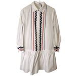 English Factory Collared Drop Waist Dress Ric Rac Sailor Nautical Preppy NWT XS Photo 2