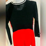 Christmas Sweater Dress Ladies Medium Xmas Sweater Party Lights Work Gr… Photo 4