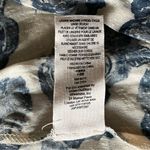 Free People Moon River Floral Peasant Top Blue Ivory Lace Oversized Photo 7