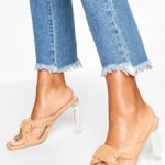 Boohoo Knot Front Nude Heels  Photo 0