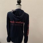 Simply Southern Collection Turtle Dark Blue Long Sleeve Top Hood Small S New NWT Photo 4