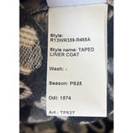 R13 Convertible Faux Leather Leopard Print Wool Taped Liner Coat Japanese Luxury Photo 12