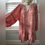 AQUA  Womens Esmeralda Pink Paisley Short Summer Mini Dress Photo 3