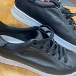 Geox  Respira Women's Black Leather Lace Up Low Top Sneaker Shoes Size 7 S17 Photo 6