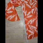 Faeriesty Flare Trousers Wide Leg Asymmetrical Pants Womens 2X Orange‎ White Orange Size XXL Photo 3