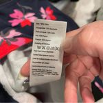 Cute Joules navy pink floral solid quality cotton top Size 4 Photo 6