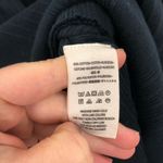 Free People  Black Annie Ribbed Collared Top V Neck Size XS Photo 8