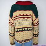 Vintage BonWorth Christmas sweater, 3D, Santa Clause, cardinal, M Red Size M Photo 3