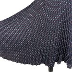 French Connection  SZ 6 Phoebe Dress Mix-Lace Polka Dot Round Neck Pleated Mini Photo 3