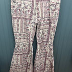 Shyanne Boho Paisley Patchwork Flare Jeans Women Size 34 Bell Bottoms Photo 0