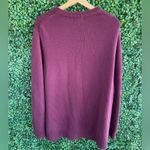 L.L.Bean | Long Sleeve V-Neck Button Down Warm & Cozy Cardigan | Burgundy | XL Photo 4