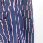 Universal Threads UNIVERSAL THREAD Blue Red Striped Sleeveless Jumpsuit Photo 3