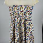 Her Universe  Blue White Star Trek Think Geek Mini Dress M pockets sheer cons Photo 4