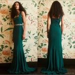 Reformation Women’s Ballina Spruce Green Square Neck Fit & Flare Maxi Dress Gown Photo 10