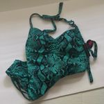 No Boundaries NWT  exotic snakeskin print cheeky one piece swimsuit, size large Photo 5