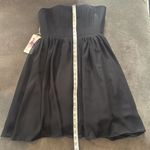 Women’s Black Strapless Short Chiffon Homecoming Party Dress Size S (4) NWT Photo 8