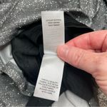 Lulus  Forever a Diva Shiny Silver Metallic Lurex Cutout Mini Dress Large NWT Photo 6