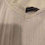 Brandy Melville White Ribbed Shirt Photo 1