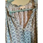 Wonderly  Multi Geo Long Sleeve Split Neck Blouse Size XL Photo 5