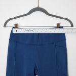 Oiselle Womens Blue Cropped Leggings with Bird Detail Size 4 Photo 3