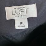 Ann Taylor Loft skirt size 6P chevron front pleat pencil mini black lined petite Photo 6