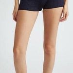 Sporty & Rich Serfi Logo Cable Knit Bike Shorts White Size L Photo 0