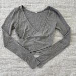 Alo Yoga  Cropped Front Wrapped Long Sleeve Womens S Photo 0