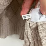 American Eagle  Small Beige Mock Neck Crochet Sweater Photo 6