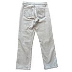 Loft  High Waist Straight Crop Jeans Cream Off White Wash Spring Academia Size 27 Photo 1