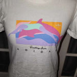 Womens Greetings From Adidas White Short Sleeve Tshirt Small Photo 2