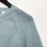 Doen Petra Alpaca Merino Wool Crewneck Button Knit Cardigan Sweater S Blue Photo 4