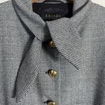 Escada Belany Houndstooth Blazer Jacket Women's 44 Black White Designer Career Size undefined Photo 4