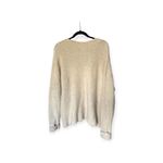 Anthropologie Anthro Sleeping on Snow Fuzzy V-Neck Sweater Size M Cream Oversized Wool Blend Photo 1