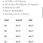 Kancan Caden High Rise Skinny Bootcut Jeans New With Tags Size 16W Photo 3