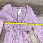 Anthropologie AMADI BY  Satin Long Sleeved Animal Print Jumpsuit Photo 5