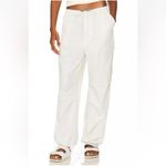 AGOLDE Ginerva Cotton Cargo Pants white size small Photo 1