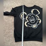 Disney Mickey Mouse Black Pull Over Women’s Sweatshirt Size L Photo 3