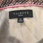 Talbots  Wool Blend Brown and pink Plaid Skirt size 10 petite Photo 8