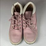 Timberland  Light Pink Leather Boots Photo 0
