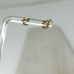 Genuine 14K & brilliant cut diamond flower cluster earrings & pendant set, NWOT Photo 9